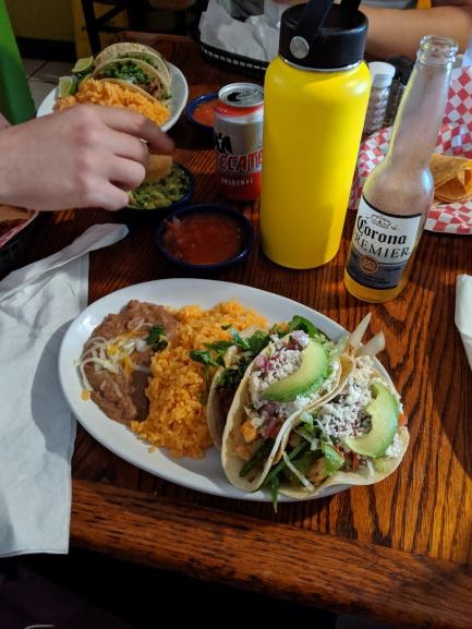 tacos on a table at Border Grill Restaurant
